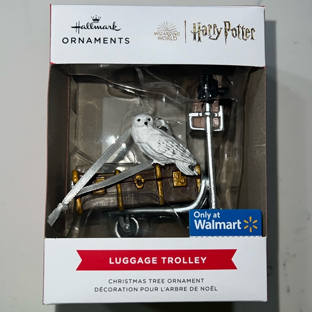 Hallmark Harry Potter Luggage Trolley Christmas Tree Ornaments Wizarding World